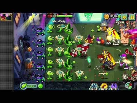 Plants vs Zombies 2 gameplay - Piñata Party - 20th October 2021