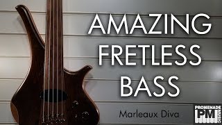 Video thumbnail for This bass is AMAZING! - 5 String Marleaux Diva Fretless demo by NICKO