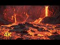 1 Hour 4K Volcanic Lava Flow Sounds For Sleep Nap
