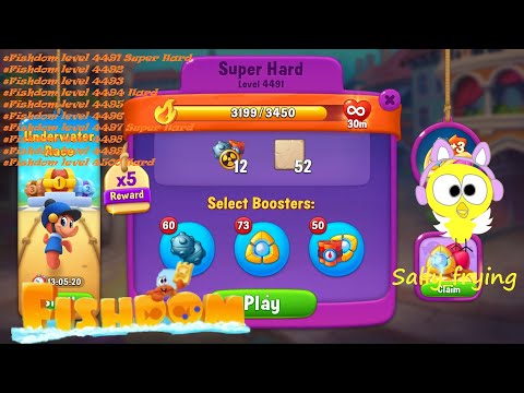 Fishdom level 4491 to 4500