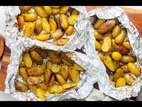 Grilled Potatoes in Foil (Potato Foil Packets)