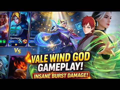 VALE WIND GOD GAMEPLAY INSANE BURST DAMAGE 🔥🔥🔥