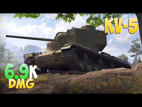 KV-5 - 8 Frags 6.9K Damage - Weak fight! - World Of Tanks