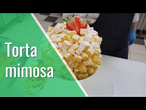 Torta Mimosa ripiena di fragole dalla Basilicata - Video per soli uomini