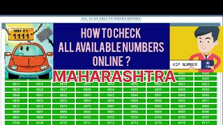 How to check all available Numbers for vehicle|RTO available Number list| Fancy Numbers For Vehicle|