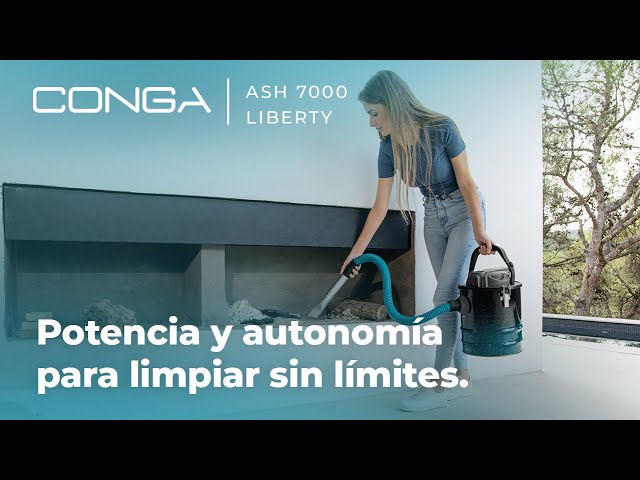 Aspirador sem fios Cecotec Conga Ash 7000 Liberty 120W Autonomia 15min Filtro Metálico video
