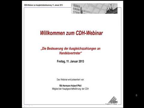 Die Besteuerung der Ausgleichszahlung an den Handelsvertreter