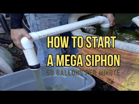 Mega Siphon 50 gallons per minute tube immersion