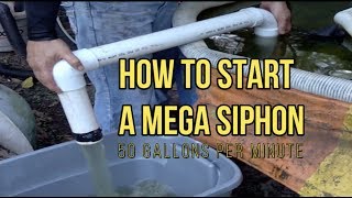 Mega Siphon 50 gallons per minute tube immersion