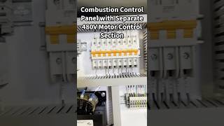 Combustion Control Panel with Separate 480V Motor Control Section