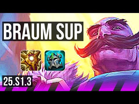 BRAUM & Jinx vs RAKAN & Ezreal (SUP) | 4k comeback | KR Grandmaster | 25.S1.3
