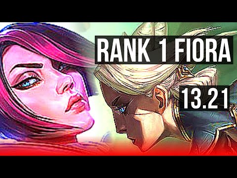 FIORA vs CAMILLE (TOP) | Rank 1 Fiora, Rank 7, Comeback, 1.9M mastery | EUW Challenger | 13.21
