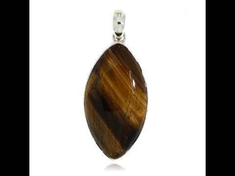 Pandant Argint 925 Ochi de tigru Natural - Putere si Eleganta