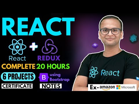 🚀🔥 React & Redux Complete Course (2024) with Projects | Notes | Free Certification