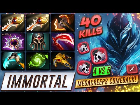 Phantom Assassin Megacreeps Comeback 40 KILLS - Dota 2 Pro Gameplay [Watch & Learn]
