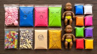 Making Satisfying Slime with Zip Bags Clay and Baby Squishy