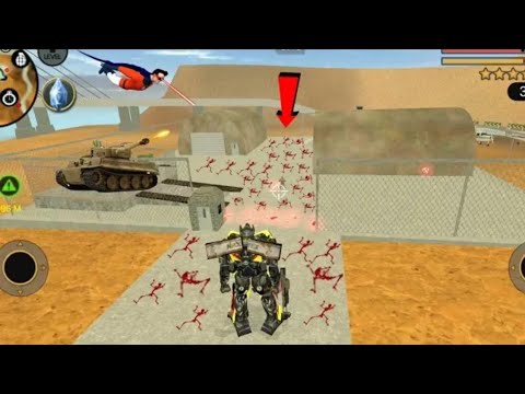 Vegas Crime Simulator - (Army Man Skeleton)Army killed by laser gun and by transformer - Gameplay