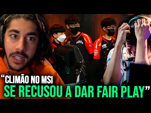 ANTIJOGO AO VIVO NO MSI! (hermano dá as costas e ignora adversário, vai ser multado?)