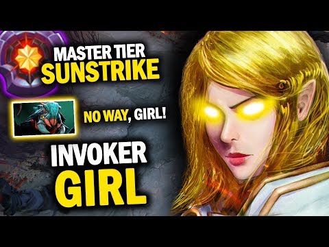 THE BEST INVOKER GIRL EVER!!! INCREDIBLE BLIND SUNSTRIKES KILLS - LEVEL 25 TIER INVOKER