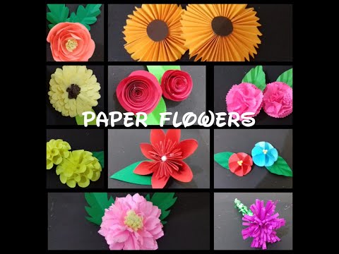 Easypaper flower #paper craft # paperflower#flowers#handmadecraft.