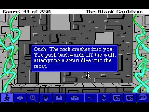 Let's Play The Black Cauldron: Point and Click Part 18 - Wall Climbing