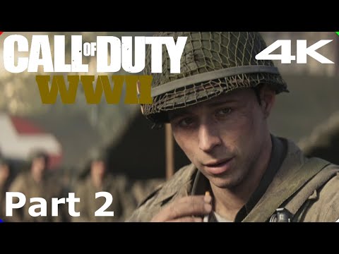 CALL OF DUTY - WW2 PS5 - Part 2 - Operation Cobra - Gameplay Walkthrough - 4K - No Commentary