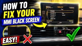 Audi A6 S6 C7 Mmi Screen Black How To Fix EASY