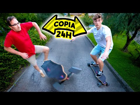 PAPÀ MI COPIA PER 24H!! RIUSCIRÀ A RESISTERE?
