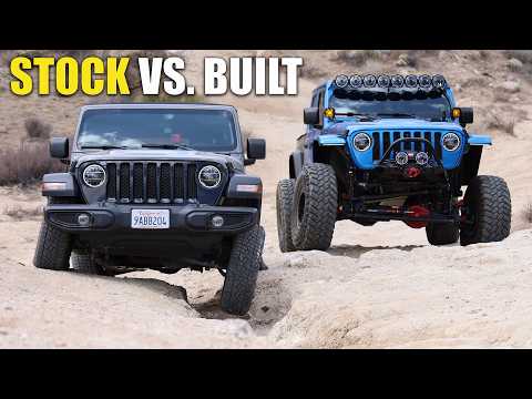 Built Gladiator vs. Stock Jeep Wrangler, The Results WILL Surprise You