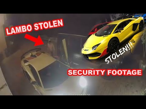Lamborghini STOLEN!!, $600,000 Aventador SVJ *Security Footage Caught!!!*