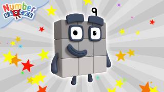 O Numberblock Nove é Incrível! Compilação  para Crianças | Aprenda a Contar | Numberblocks Brasil