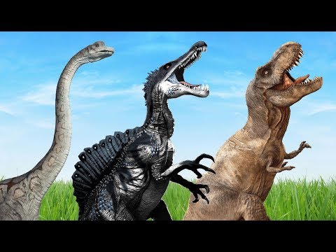 Dinosaurs Monster Mega Collection Finger Family Nursery Rhymes - Jurassic Dinosaur Cartoon Song