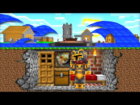 MC Naveed - Minecraft - Minecraft CRAFT a TSUNAMI BUNKER to UNDERGROUND HOUSE MOD / ADD FURNITURE !! Minecraft Mods
