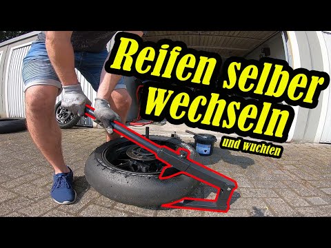 Changing and balancing motorcycle tires yourself | Tutorial