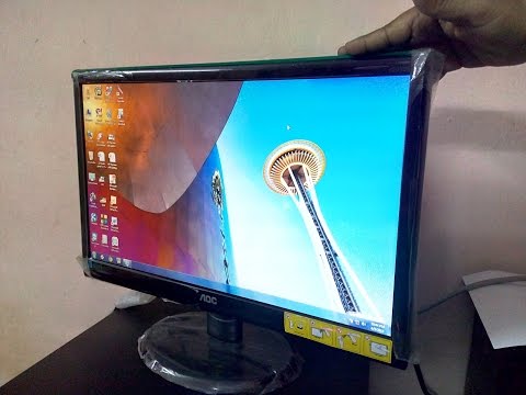 Aoc 20 inch led monitor e2050s unboxing & review