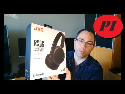 JVC, GG-01WQ, juodos sp. dinaminės ausinės video