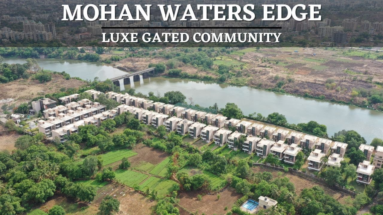 Mohan Waters Edge | Luxury gated residential Villas in Badlapur (W) | Drone view