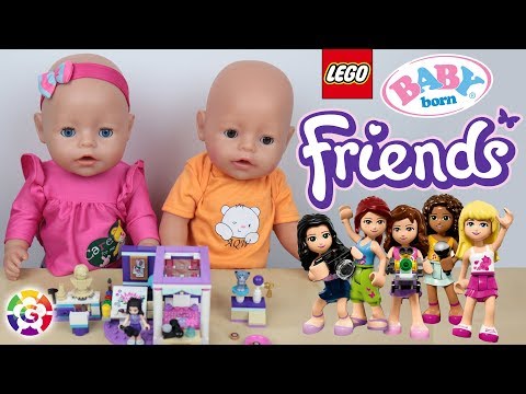 Baby Born dolls Fun with Lego Friends ❤️❯❯ Emma's Bedroom
