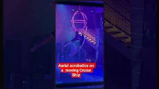 Aerial acrobatics on a moving ship? Unreal #cruisevlog #poiona
