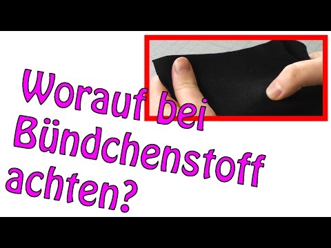 Worauf achten bei Bündchenstoff? | #Nählexikon | Dots Designs | Nähen für Anfänger