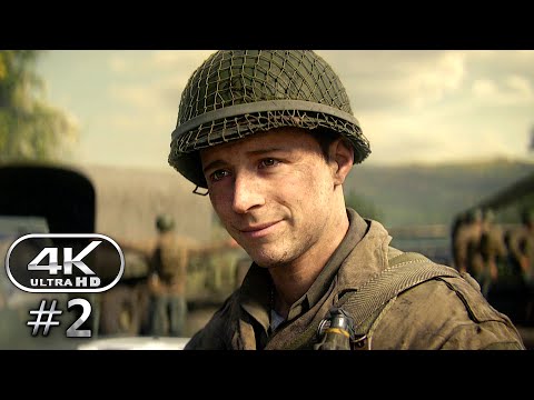 Call of Duty WW2 Gameplay Walkthrough Part 2 - PC 4K 60FPS No Commentary