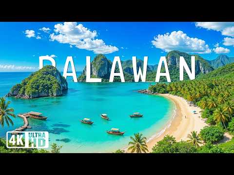 Palawan 4K 🇵🇭 | Amazing Nature Scenery | Tropical Paradise | Relaxing Piano