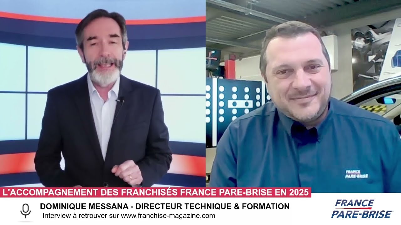 « L’interview vidéo des franchiseurs » Dominique Messana, France Pare-Brise nous dévoile l&rsquo;accompagnement des franchisés – 2/3