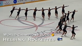Helsinki Rockettes 🇫🇮 FS - Synchro World Champions 2025 🥇 - Synchronized skating