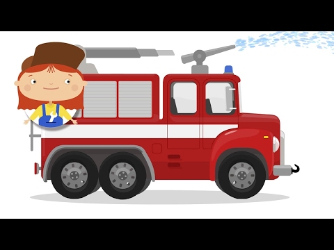 Das Feuerwehrauto bei Doktor MacWheelie. Deutsche Cartoons.