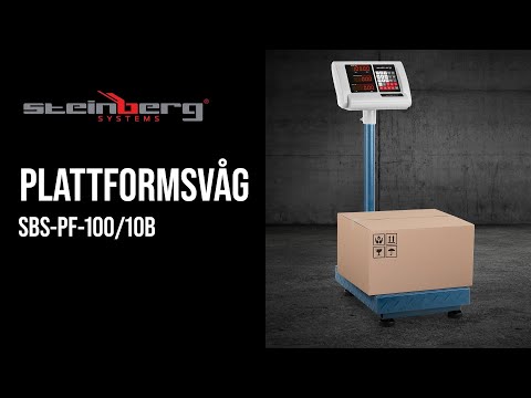video - Plattformsvåg - 100 kg / 10 g - 40 x 30 cm - Hopfällbar