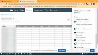 Mastery Connect Tracker Tools and Accommodations
