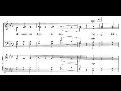 Lully, Lulla, Lullay (P. Stopford) Score Animation