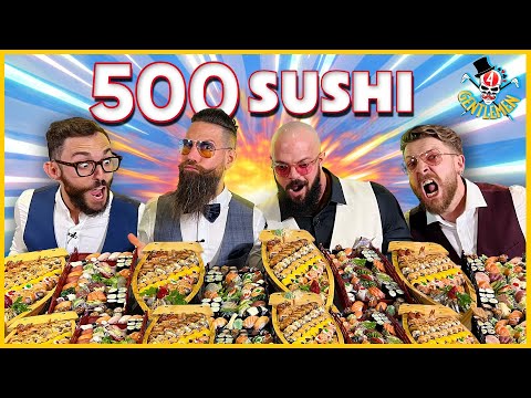 500 SUSHI CHALLENGE con i GENTLEMEN - @DANNY_LAZZARIN @xMurryPwNz @TheMerluzz