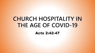 Church Hospitality in the Age of COVID-19